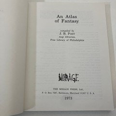 An Atlas of Fantasy J B Post Maps Mirage Press 1973 VTG TPB Middle Earth Narnia