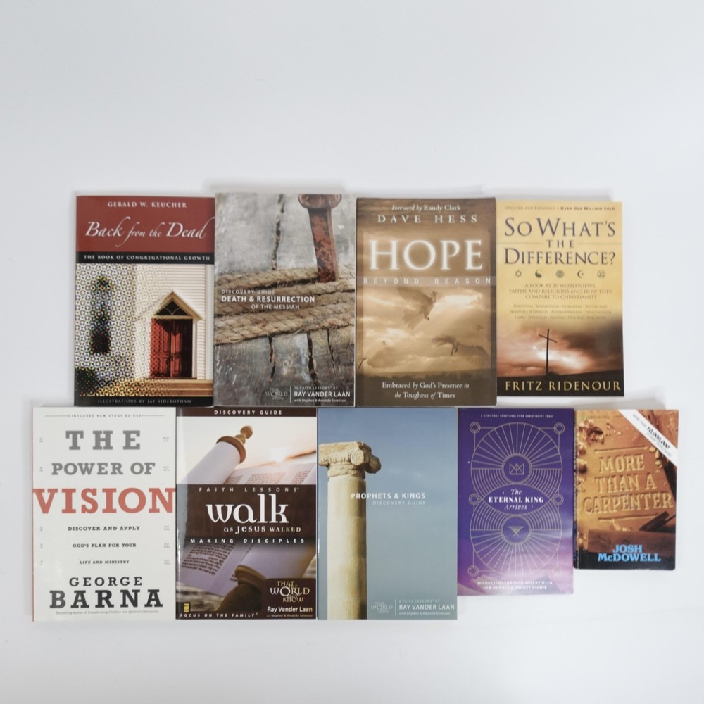 Christian Apologetics Theology Lot 7 Books | McDowell Barna Vander Laan