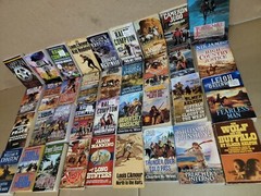 Lot of 10 Zane Grey Louis L’amour Western Paperback Fiction Books MIX UNSORTED