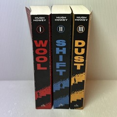 The Silo Trilogy: Wool, Shift & Dust by Hugh Howey, Paperback Sci-fi Book Series