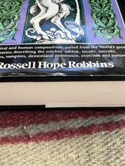 The Encyclopedia of Witchcraft & Demonology by Rossell Robbins, 1981 HC/DJ.