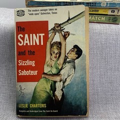 The Saint 7 book lot by Leslie Charteris Vintage 1930s 40s Paperbacks Avon