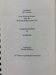 2010s Award Winning Recipes Cookbook Race to the Fair San Diego County Fair