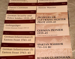 16 books OSPREY-WARRIOR SERIES-SEE LIST