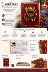 The Natural Healing Handbook, Spiral-Bound Guide For Herbal Remedies And Natural