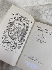 Mary Poppins Comes Back, P.J. Travers 1965, Vintage Beloved Book W/ Dust Cover