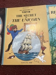LOT OF 3 THE ADVENTURES OF TINTIN BOOKS BY HERGE