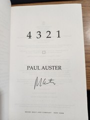 SIGNED/1st Ed/1st Print – 4 3 2 1 : A Novel by Paul Auster (2017, Hardcover)