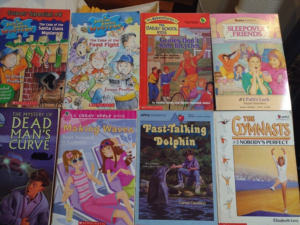8 Vintage Apple Fiction Paperbacks Book Lot Scholastic 1980’s 1990’s 2000’s VG