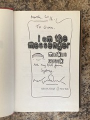 I am the Messenger SIGNED by Markus Zusak -Book Thief- 1st Ed. Very Good HC