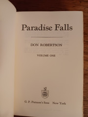 Paradise Falls Vol. 1 &2 By Don Robertson 1968 G.P. Putnam’s Sons HCDJ BCE VG