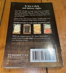 A Wrinkle In Time by Madaleine L’Engle (2007 Square Fish Trade Paperback)