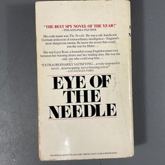 Eye Of The Needle by Ken Follet Arbor House Publishing Vintage Paperback 1979