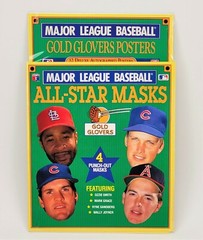 MLB ALL-STAR MASKS AND POSTER BOOKS – 8 BOOKS! – FULL SET! – NEW IN WRAP!
