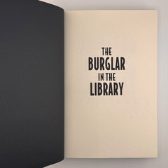 The Burglar In The Library – SIGNED by Lawrence Block – U.K. 1st Ed + Print 1997