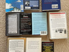 Lot of 10:8Books, 2 VHS tapes/Behold a Pale Horse/Alex Jones/McManus/Stitch