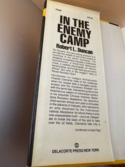 In the Enemy Camp Robert L. Duncan Signed 1st Ed 1985 Delacorte
