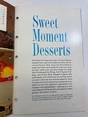 VINTAGE 1965 COOKBOOK SWEET MOMENTS DESSERTS GENERAL FOOD 44 PAGES VG
