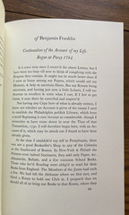 Autobiography of Benjamin Franklin 1951 from Manuscripts HC SC Sandglass Heritag
