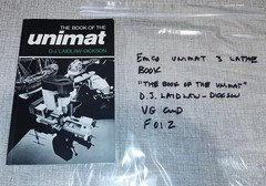 The Book of the Unimat by D.J. Laidlaw-Dickson F01Z