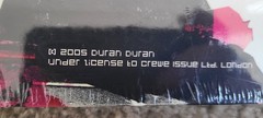 SEALED Duran Duran Astronaut The Tour 2005 Y2K Crewe Issue Program Book Photo