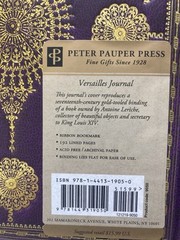 Versailles Journal (Notebook, Diary) Peter Pauper Press-192 Lined Pages