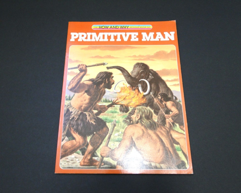 Vintage 1981 The How and Why Wonder Book of Primitive Man by Donald Barr