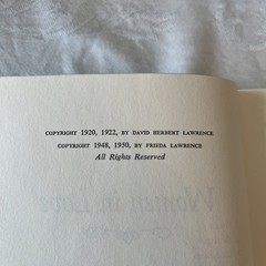 Lady Chatterley’s Lover And Women in Love by D.H. Lawrence – 1928 By Orioli