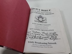 Holy Bible TBN Parallel Edition King James Version Living Translation KJV NLT