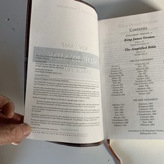 KJV, AMPLIFIED, Side-by-Side BIBLE, LARGE PRINT, IMITATION Zondervan