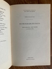 Retrograde Planets, Erin Sullivan 1992 ISBN: 0140193294 Astrology PB