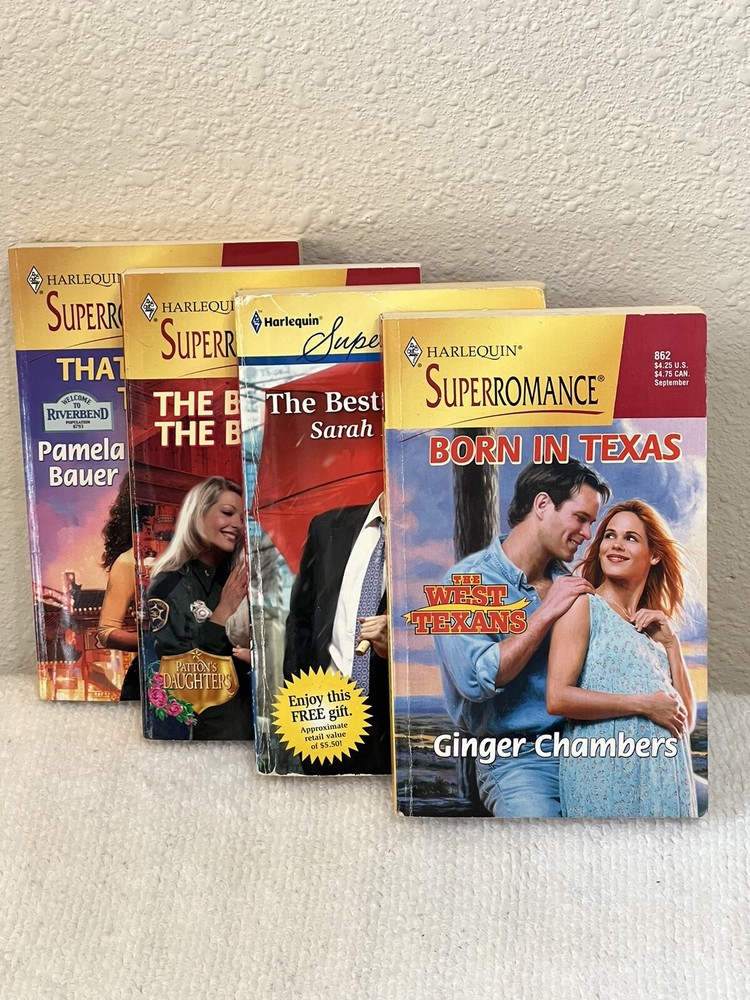 Harlequin Super Romance Lot 4 Paperback Books