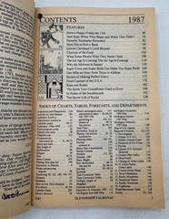 1987 Old Farmer’s Almanac 195th Anniversary Edition Weather Forecasts