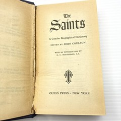 Catholicism The Saints Concise Biographical Dictionary 1958 Angelus Books