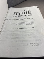 The Ryrie Study Bible NIV Red Letter by Charles C. Ryrie, 1986