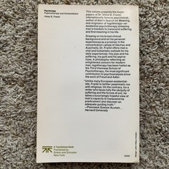 Psychotherapy and Existentialism Viktor E Frankl 1967 Fourth Printing Paperback