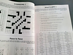 Lot of 2 Family Variety Puzzles & Games & 1 Book With Crosswords by Penny Press