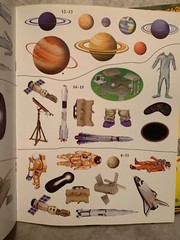 2 Awesome Adventures Reusable Sticker Book – ASTRONAUTS & SAMURAI. Unused!