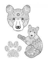 Save the Bears Coloring Book for Adults Teens 108 Pages 8.5 x 11 for All Ages