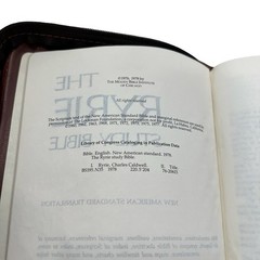 Rare Moody Press Ryrie Study Bible 1978 NASB 1976 Leather Zipper Cover Like New