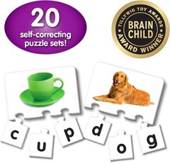 Match It! – 20-Piece Self-Correcting Spelling Puzzles for Little Learners