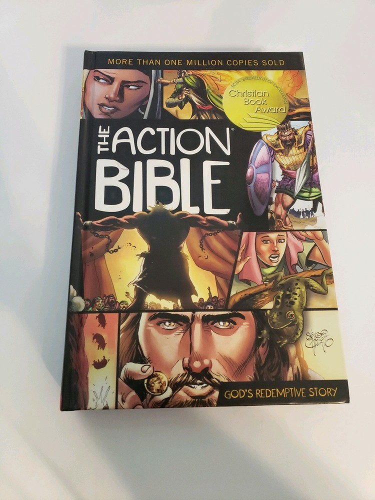 The Action Bible : God’s Redemptive Story (Hardcover) Signed By Sergio Cariello