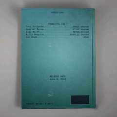 HEREDITARY SCREENPLAY BOOK Ari Aster A24 HARDCOVER 2020 horror
