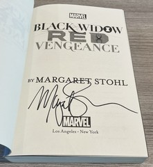SIGNED Black Widow: Red Vengeance by Margaret Stohl 1st Ed 2017 Softcover