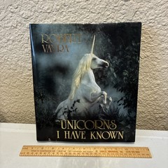 Signed Robert Vavra Unicorn Book Unicorns I Have Known w/ Grey Horses HCDJ VGUC