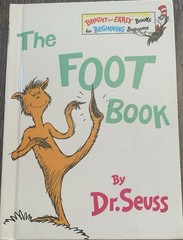 The Foot Book By Dr. Seuss 1968 Grolier Book Club Edition GOOD Condition Bright!