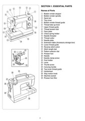 JANOME HD1000 HD1000BE Sewing Machine User Operation Manual – TOUGH LOOP BINDING