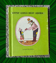 🟧 Hardcover Children’s Vintage Book Gypsy Girl’s Best Shoes by Anne Rockwell