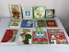 Lot of 12 Board Books for Children Kids Toddler Babies Preschool Homeschool