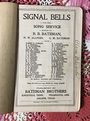 (3) books 1920’s Gospel Songs, Shape Notes, published by Bateman Brothers